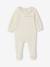 Pack of 2 Sleepsuits in Velour for Newborn Girls, ENVIE DE FRAISE ecru 