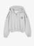 Cropped Sports Sweatshirt with Hood, for Girls marl grey 