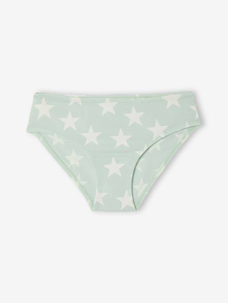 Pack of 10 Fancy Briefs for Girls rose 