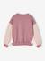 Colourblock Sports Sweatshirt for Girls old rose 