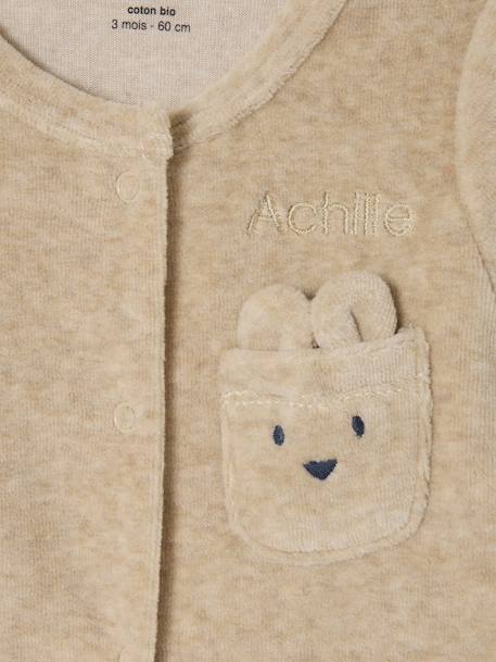 Customisable ENVIE DE FRAISE unisex newborn set marl beige 