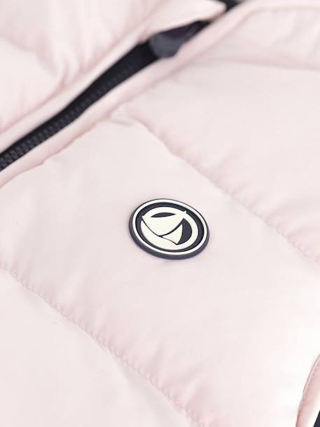 PETIT BATEAU reversible two-tone sleeveless lightweight jacket for children rose 