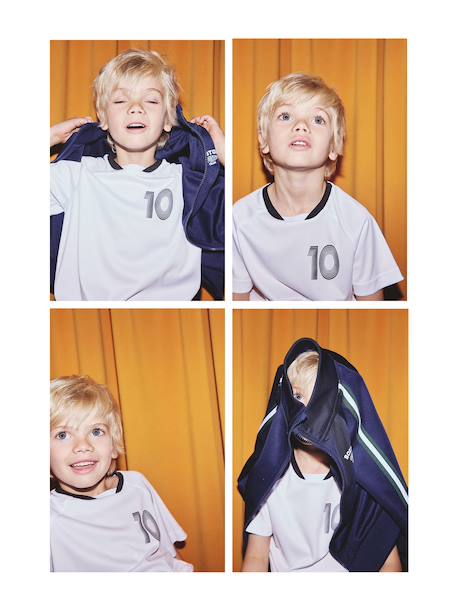 Short-Sleeved Football T-Shirt for Boys white 