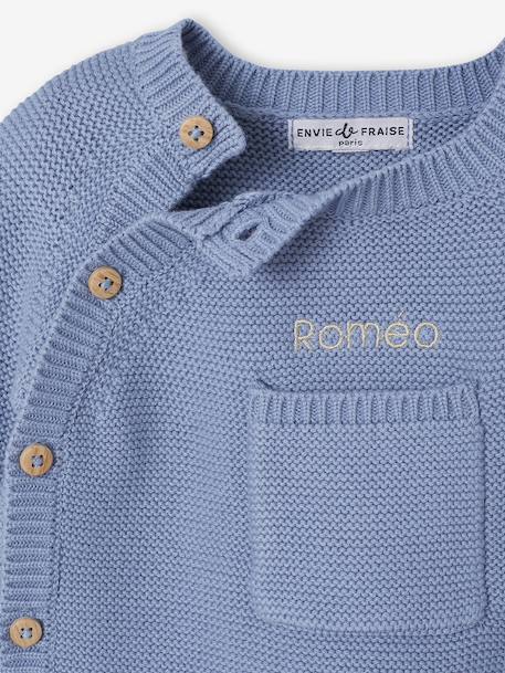 Newborn knitted set ENVIE DE FRAISE crystal blue 