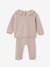 Customisable ENVIE DE FRAISE wool and cashmere newborn set blush 