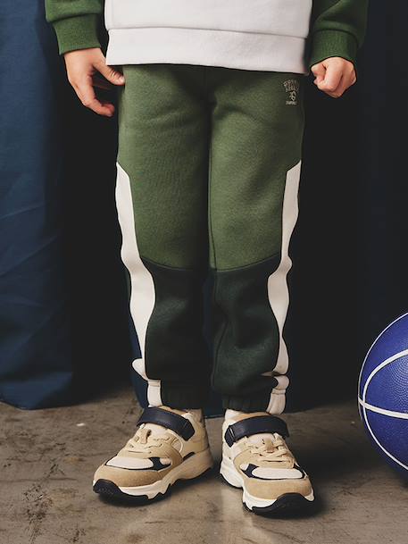 Colourblock Joggers for Boys fir green 