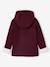 Woollen Coat with Hood & Sherpa Lining for Girls BEIGE MEDIUM SOLID WITH DECOR+bordeaux red+GREEN DARK SOLID WITH DESIGN 
