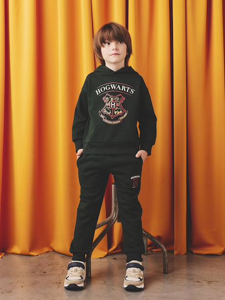 Boys' Harry Potter® sweatshirt + trouser sportswear set in fleece fir green 