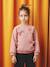 Sweatshirt with raised bow details for girls blush 
