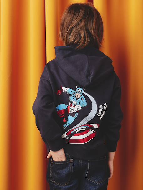 Marvel® AVENGERS Captain America hooded sweatshirt navy blue 