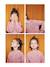 Sweatshirt with raised bow details for girls blush 