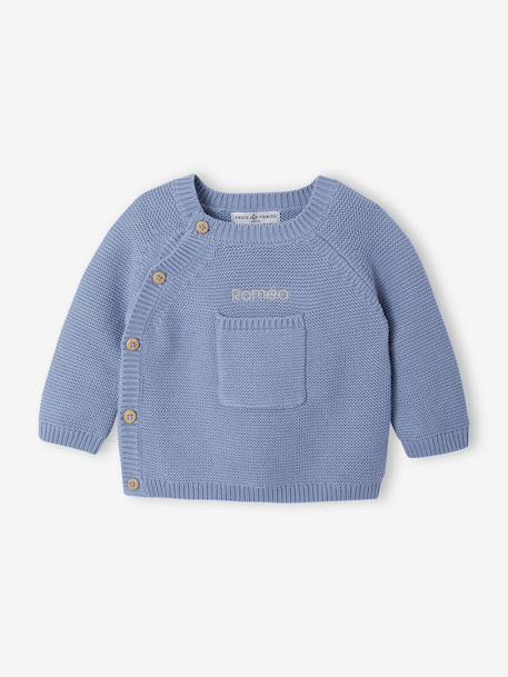 Newborn knitted set ENVIE DE FRAISE crystal blue 