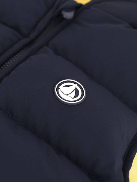 PETIT BATEAU reversible two-tone sleeveless lightweight jacket for children navy blue 