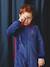 Superhero sleepsuit pyjamas: detachable cape + mask royal blue 