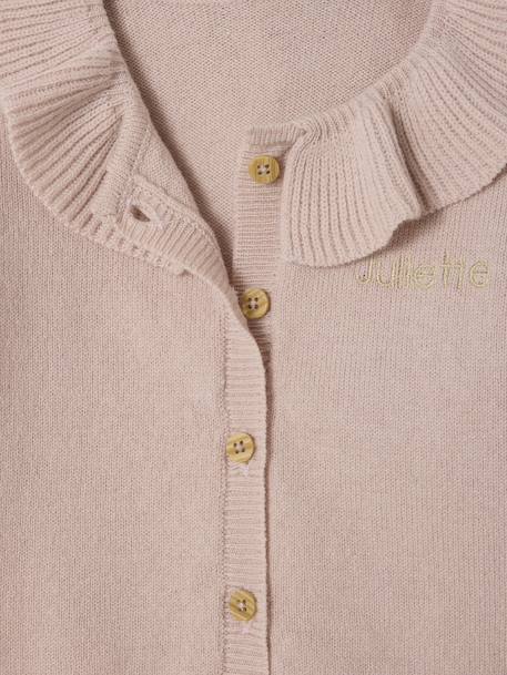 Customisable ENVIE DE FRAISE wool and cashmere newborn set blush 