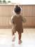 Short Corduroy Dungarees for Babies pecan nut 