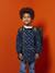 Dinosaur smock for boys indigo 