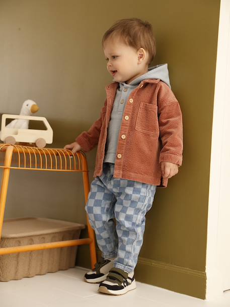 Hook-and-Loop Trainers for Boys navy blue+set blue 