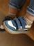 Trainers with Leather Hook-&-Loop Straps for Babies set blue 