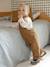 Velvet dungaree set + T-shirt for babies caramel 
