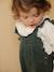 Corduroy Dungarees with Ruffles for Babies green+PURPLE DARK SOLID 