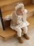 Baby dress + cardigan + band for head accessories for hair set old rose+vanilla 