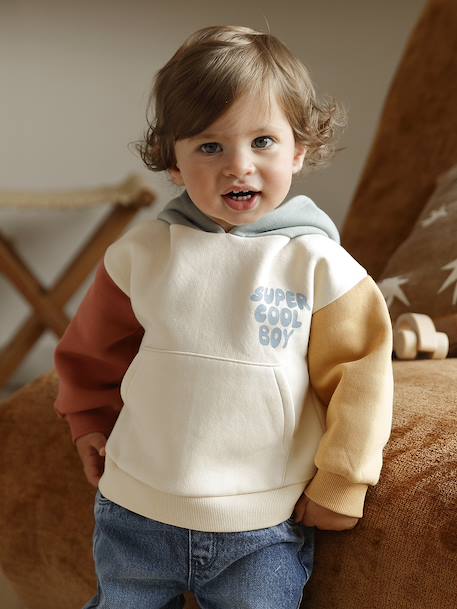 Hooded sweatshirt + jeans set for babies multicoloured 