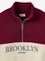 Colourblock High Neck Sweatshirt with Embroidered Letters, JONEN ecru 