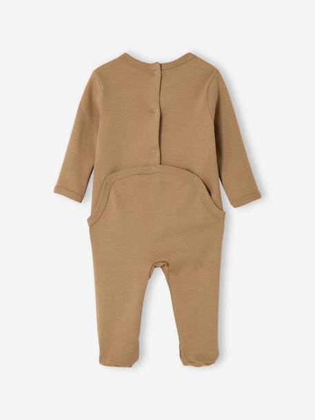 Pack of 2 Sleepsuits for Newborns ecru 