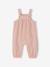 Newborn set T-shirt + dungaree + band for head accessories for hair + comforter / soft toy rosy 