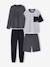 Pack of 2 Pyjamas for Boys, Jonen black 