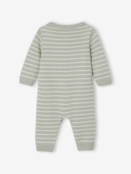 Jumpsuit + Beanie Set for Newborns aqua green 