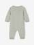 Jumpsuit + Beanie Set for Newborns aqua green 