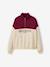 Colourblock High Neck Sweatshirt with Embroidered Letters, JONEN ecru 