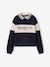 Polo-Neck Sweatshirt for Girls, JONEN navy blue 