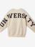 University Sweatshirt with Letters on the Back ecru 