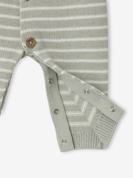 Jumpsuit + Beanie Set for Newborns aqua green 