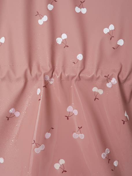 Hooded Raincoat with Magical Motifs for Girls blush+GREEN MEDIUM ALL OVER PRINTED+pale pink+rose+sky blue 