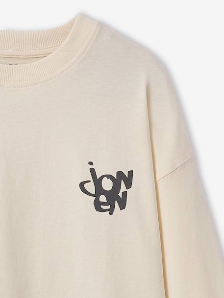 Pack of 2 Faded-Effect T-Shirts for Boys, JONEN ecru 