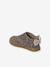 Indoor Shoes in Smooth Leather with Hook-&-Loop Strap, for Babies gold+printed beige 