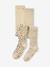Pack of 2 Pairs of Tights for Girls golden beige 