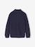 High Neck Long-Sleeved Cardigan for Boys green+navy blue 