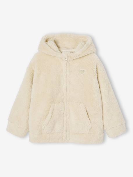 Cosy Bed Cardigan for Girls ecru 