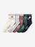 Pack of 5 Pairs of Sports Socks for Girls marl grey 