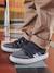 Trainers with leather velcro straps for children set grau 