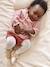 Gingham Flannel Blouse with Frilled Collar for Newborns ecru 