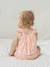 Printed Sleeveless Top + Shorts + Headband Ensemble for Baby Girls pale pink 