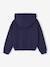 Cropped Sweatshirt with Zip, for Girls navy blue+rose 