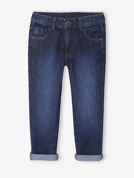 Elasticated Wide Leg Jeans, Adjustable Waist brut denim+stone 