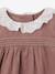 Velvet Dress + Tights Set for Newborns blush 